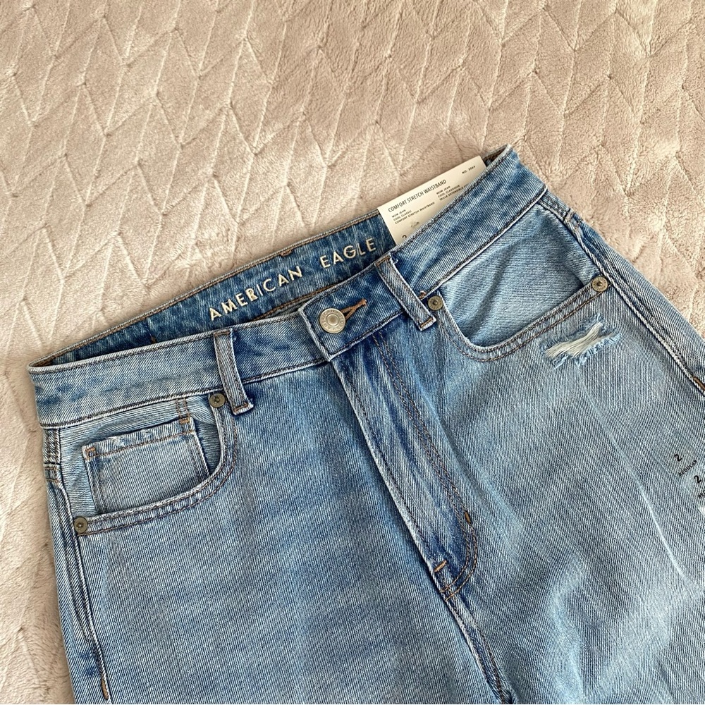 american eagle • ripped mom jeans | 2 - Picture 2 of 8